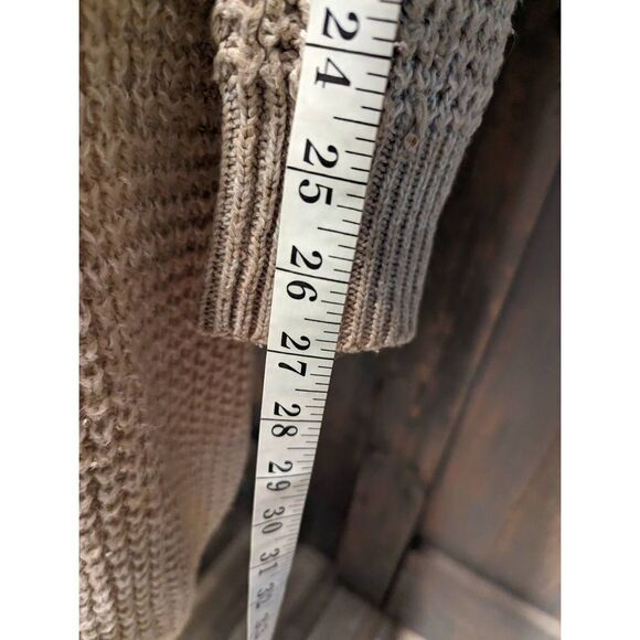 Rue21 Sweater Cardigan Women's Small Tan Knit Oversized Large Open Soft - Picture 5 of 8